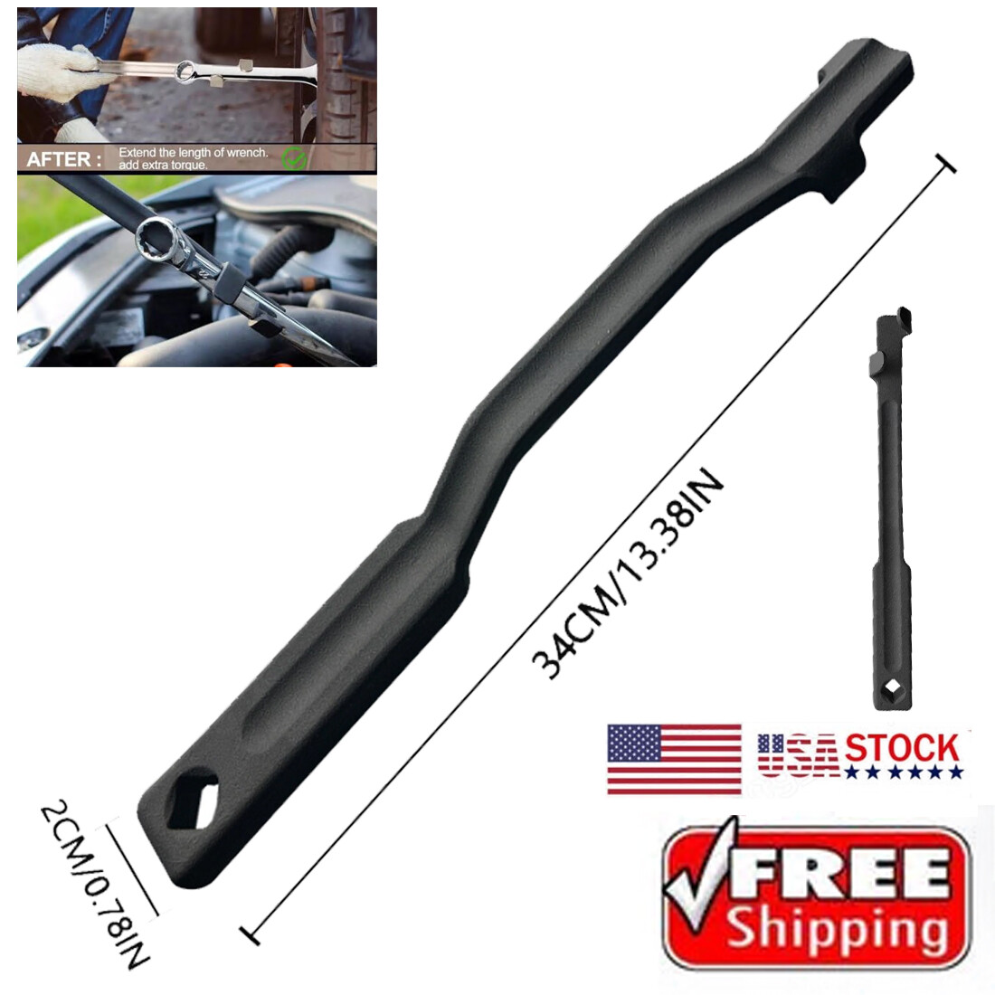 Universal Spanner Extender Extension Wrench Power Bar Tool Bar 1/2″ Drive