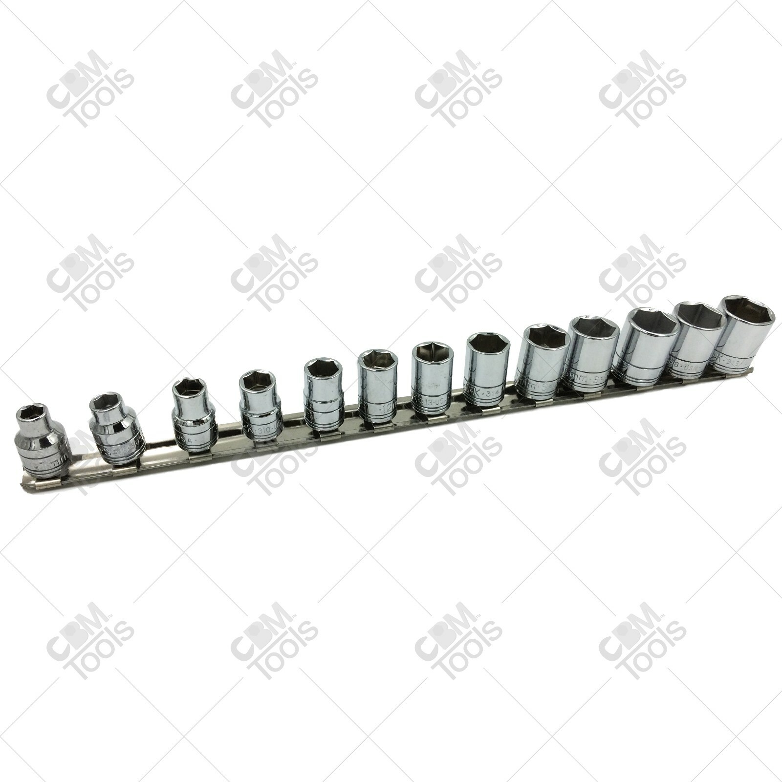 SK Hand Tools 13S 13pc 3/8″ Dr. 6pt Standard Metric Socket Set