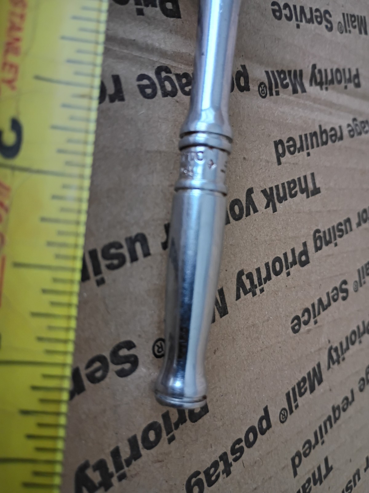 Snap On 1/4″ Drive 4-3/8″ Long Chrome Ratchet USA TM70C