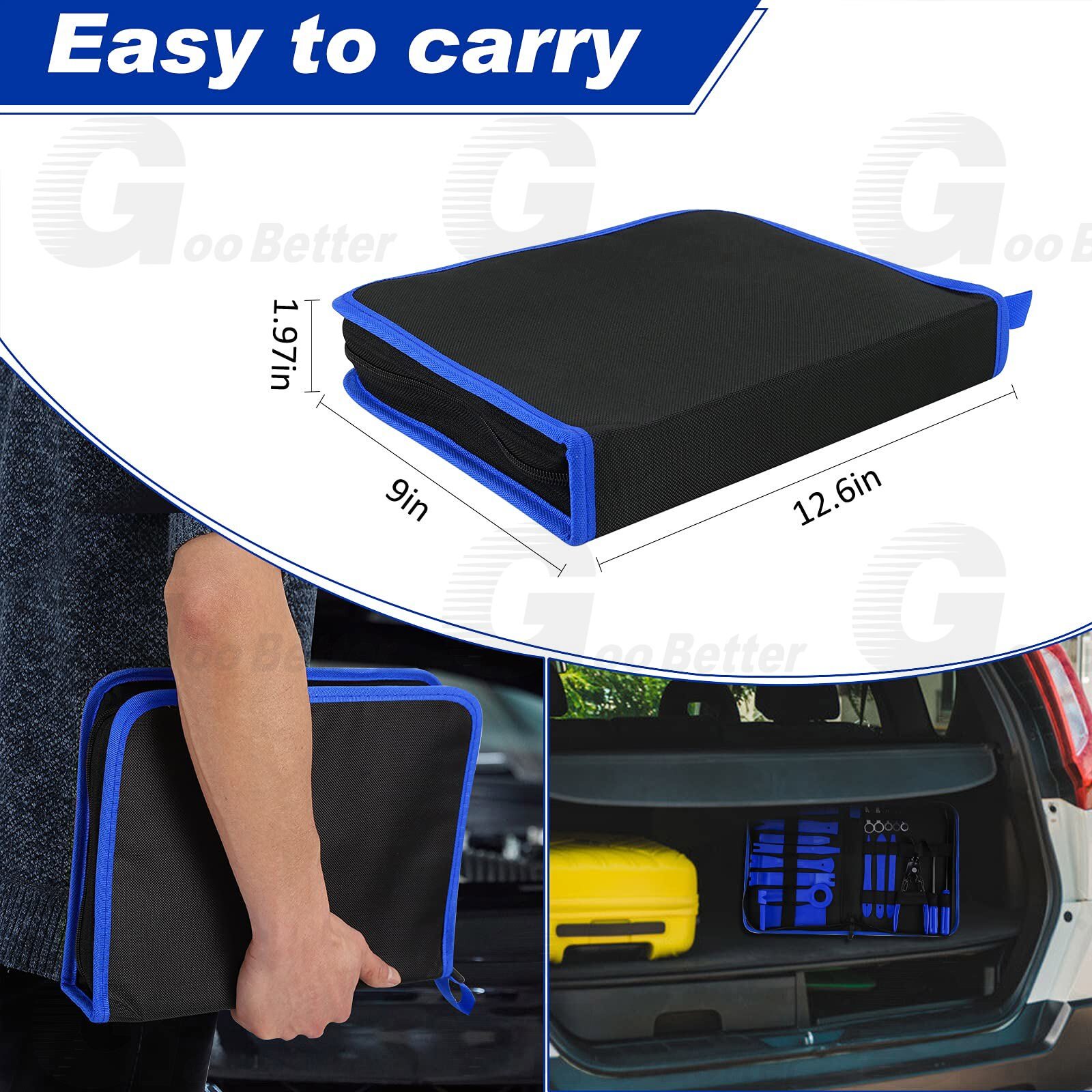 19Pcs Trim Removal Tool Auto Fastener Terminal Remover Tool Clip Pliers Pry Kit