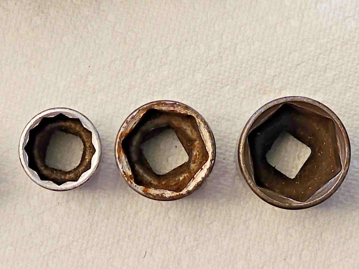 Lot of 11 Snap On 1/2″ Dr SAE Sockets-Deep Shallow 6 & 12 Pt 9/16″ t0 1-1/16″