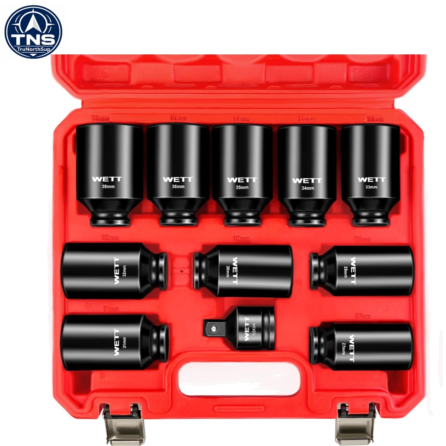 11-Piece 1/2″ Drive Impact Socket Set | Chrome Vanadium for Superior Durability
