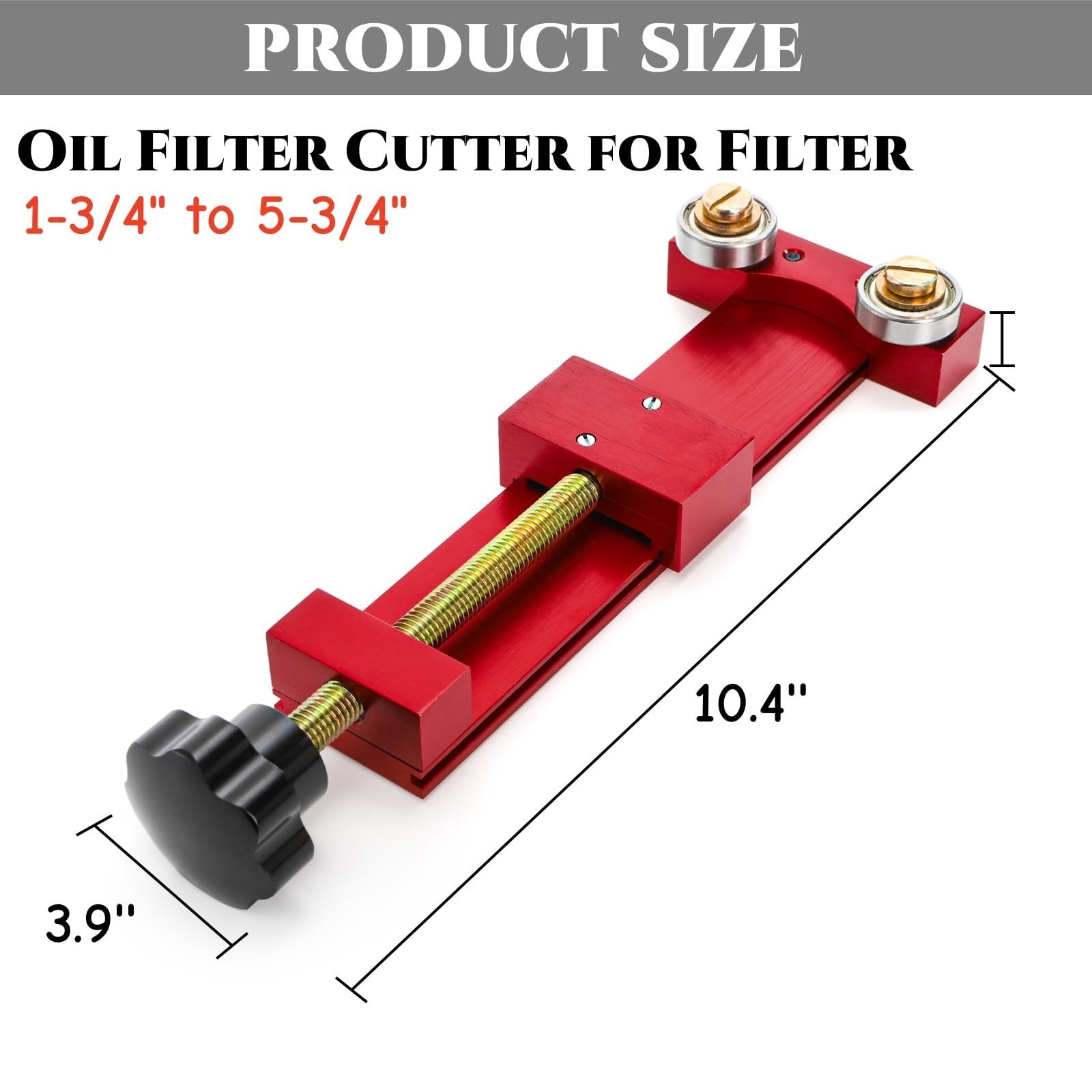 Adjustable Oil Filter Cutter Tool, Heavy Duty Metal Wrench for 1.75″-5.75″ Filte