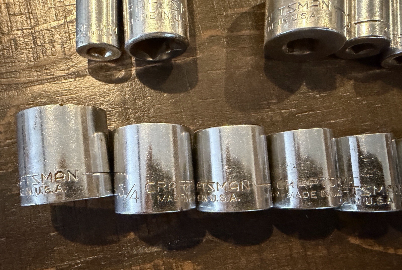 CRAFTSMAN Lot G Series SAE 17 Pieces Made in USA Socket