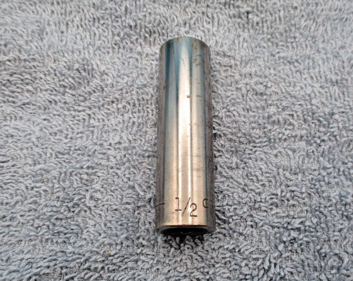 Craftsman 1/2″ Socket Deep Well 3/8″ Drive 12 Point SAE -G2- #43312 USA