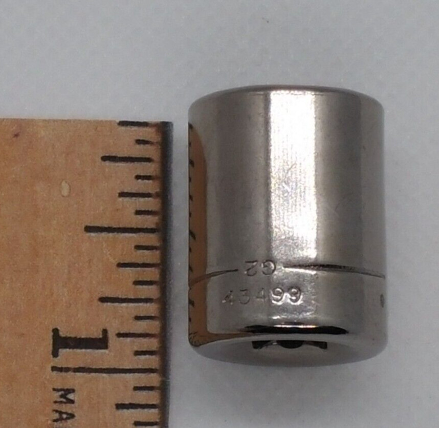 Vintage Craftsman 1/4″ Drive 1/2″ 6 Point Shallow Socket SAE G2 43499 USA NOS