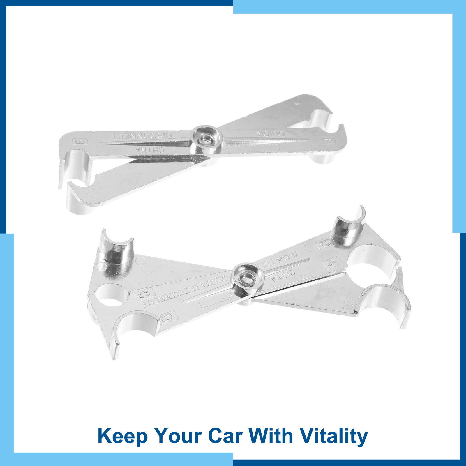 Universal Pack (2) Fuel Line Disconnect Tool Kit 3/4″ 5/8″ 1/2″ 3/8″ for GM
