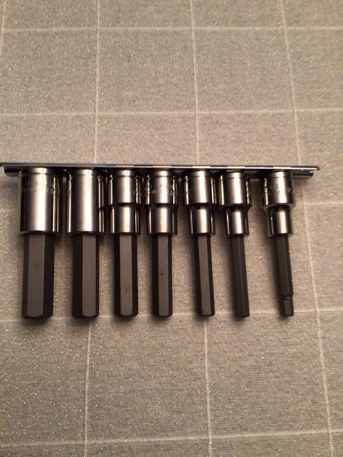 7 Pc. Westward 1/2 Drive Hex Bit Socket Set 1/4”- 5/8” Nice !!