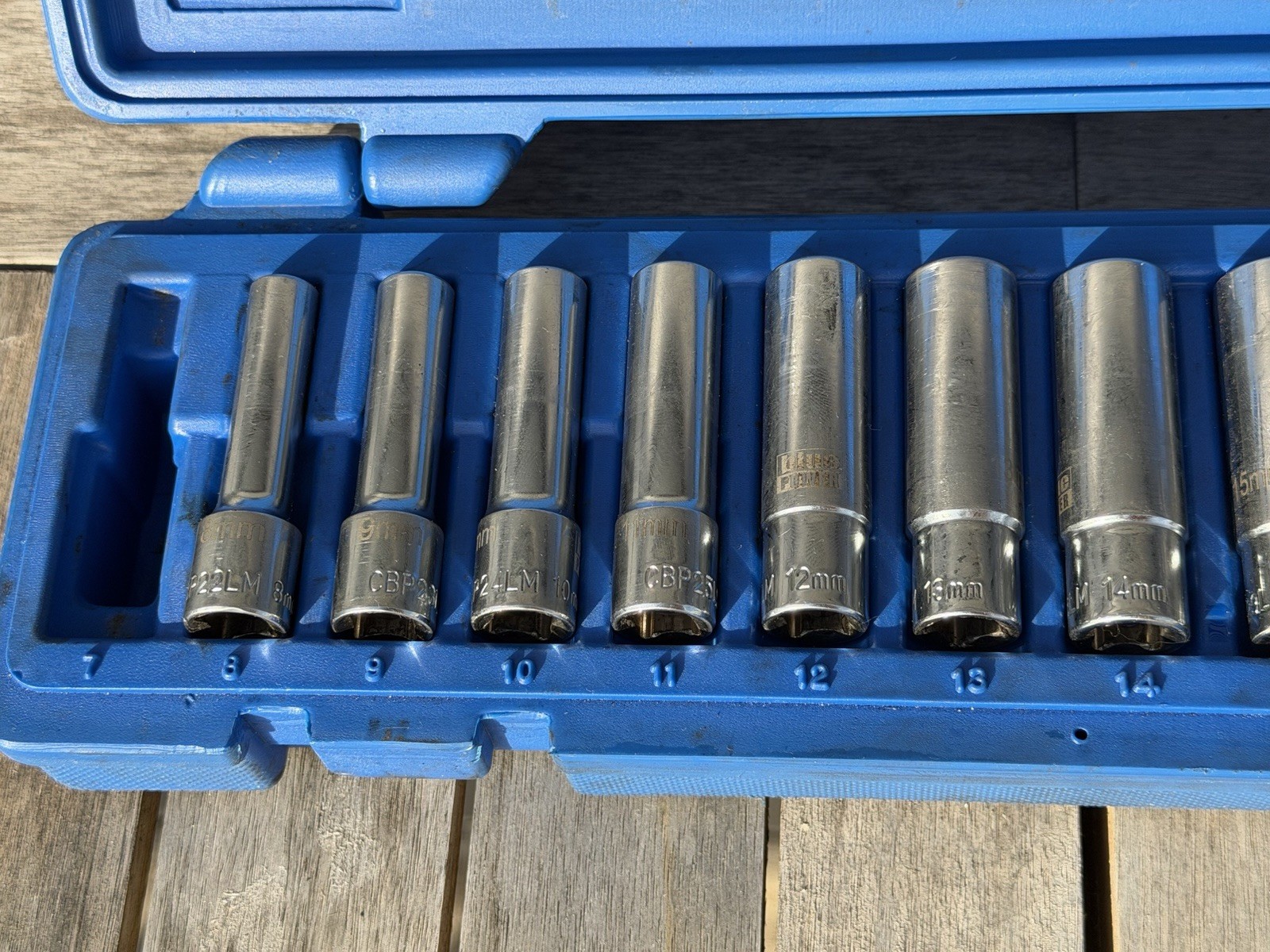 Cornwell Tools CBP2LM 12pc (Missing 1) Metric Chrome Deep Socket Set 3/8″ Drive