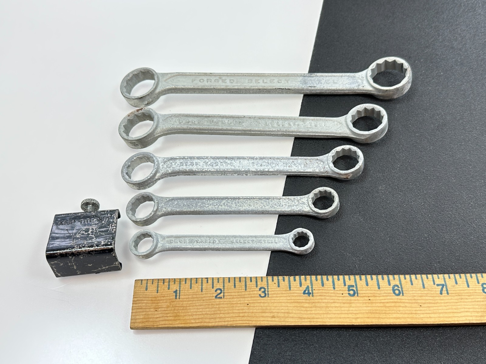 🇺🇸 Indestro Tools USA Select Steel 5pc Double Box End SAE 3/8-7/8” Wrench Set
