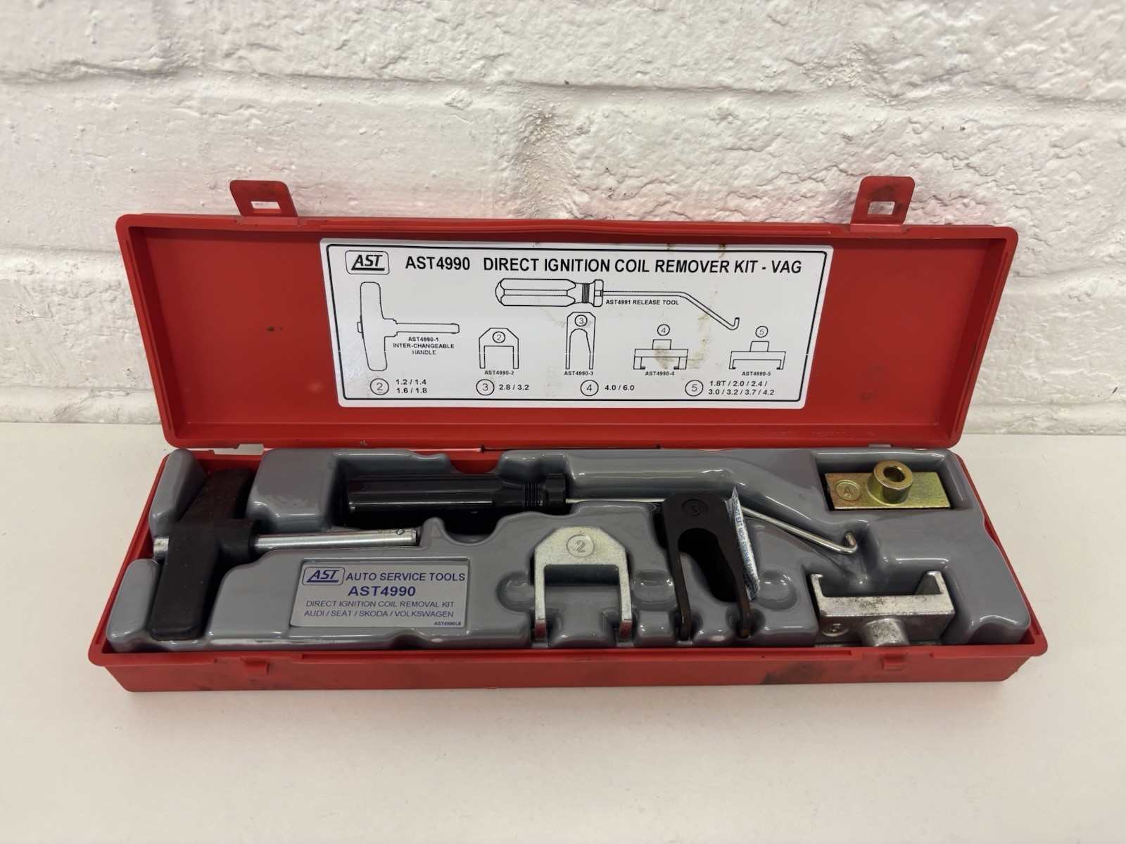 AST Ignition Coil Removal Kit VAG AST4990 Full Kit As Sold By Snap On