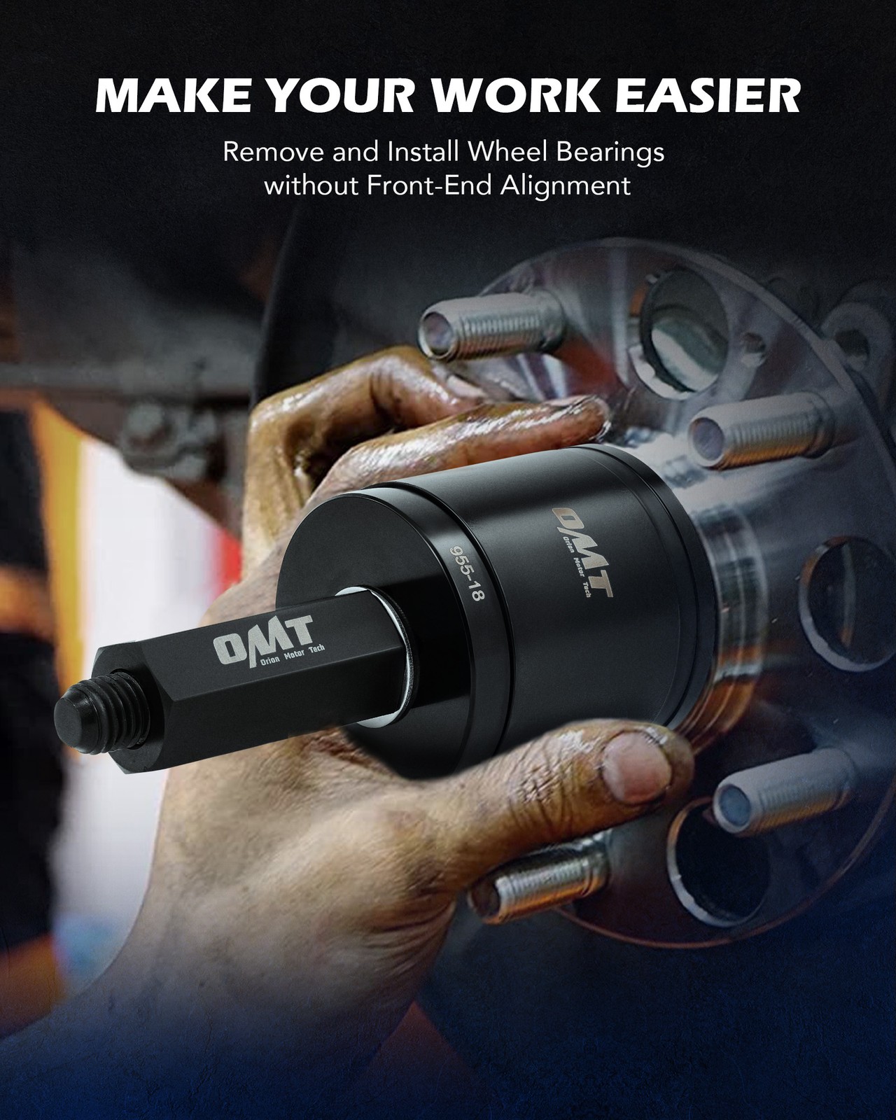 OMT 23pc Front Wheel Bearing Press Kit for Wheel Bearing Removal & Installation