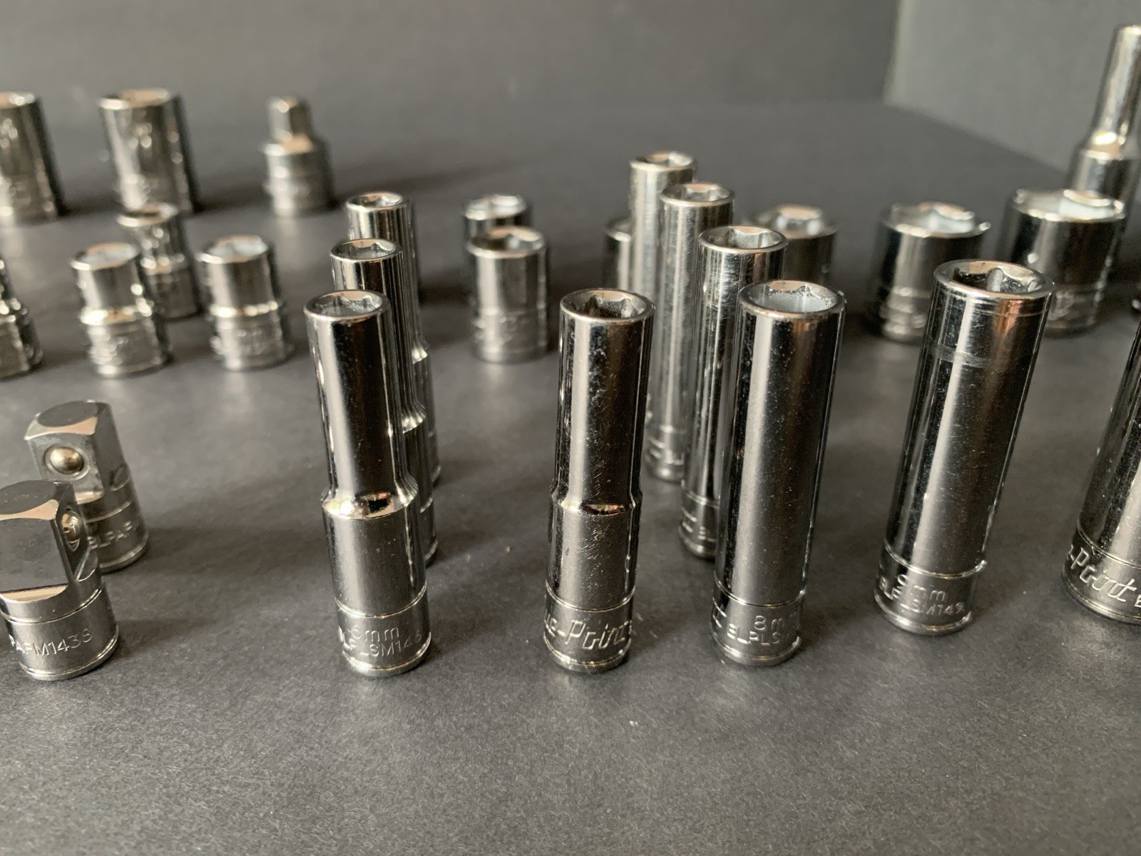 Blue-Point (by Snap-on) 73-Pc SURPLUS MIXED Socket & Bit Lot 1/4″ 3/8″ 1/2″ READ