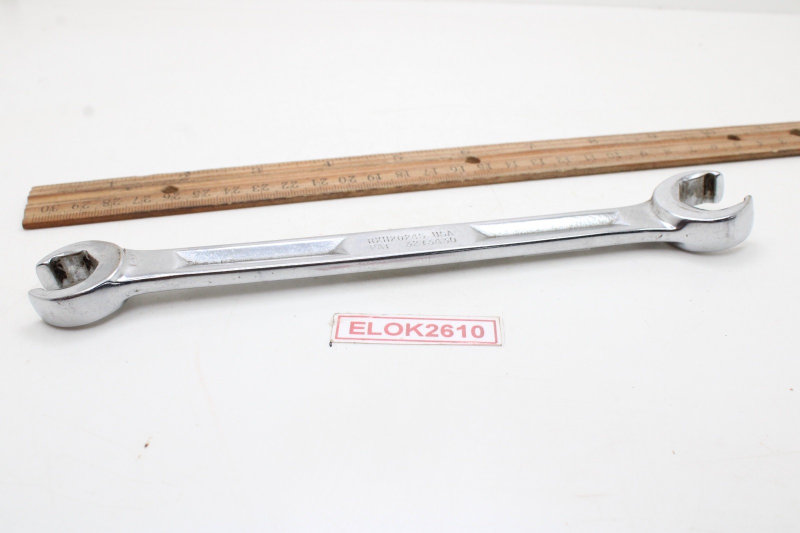 Snap-On RXH2024S 5/8″ x 3/4″ 6 Point Dual Flare Nut Offset Wrench USA