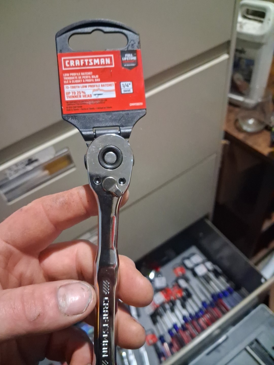 Craftsman 1/4″ Drive 72-Tooth Quick Release Ratchet Part # CMMT86721
