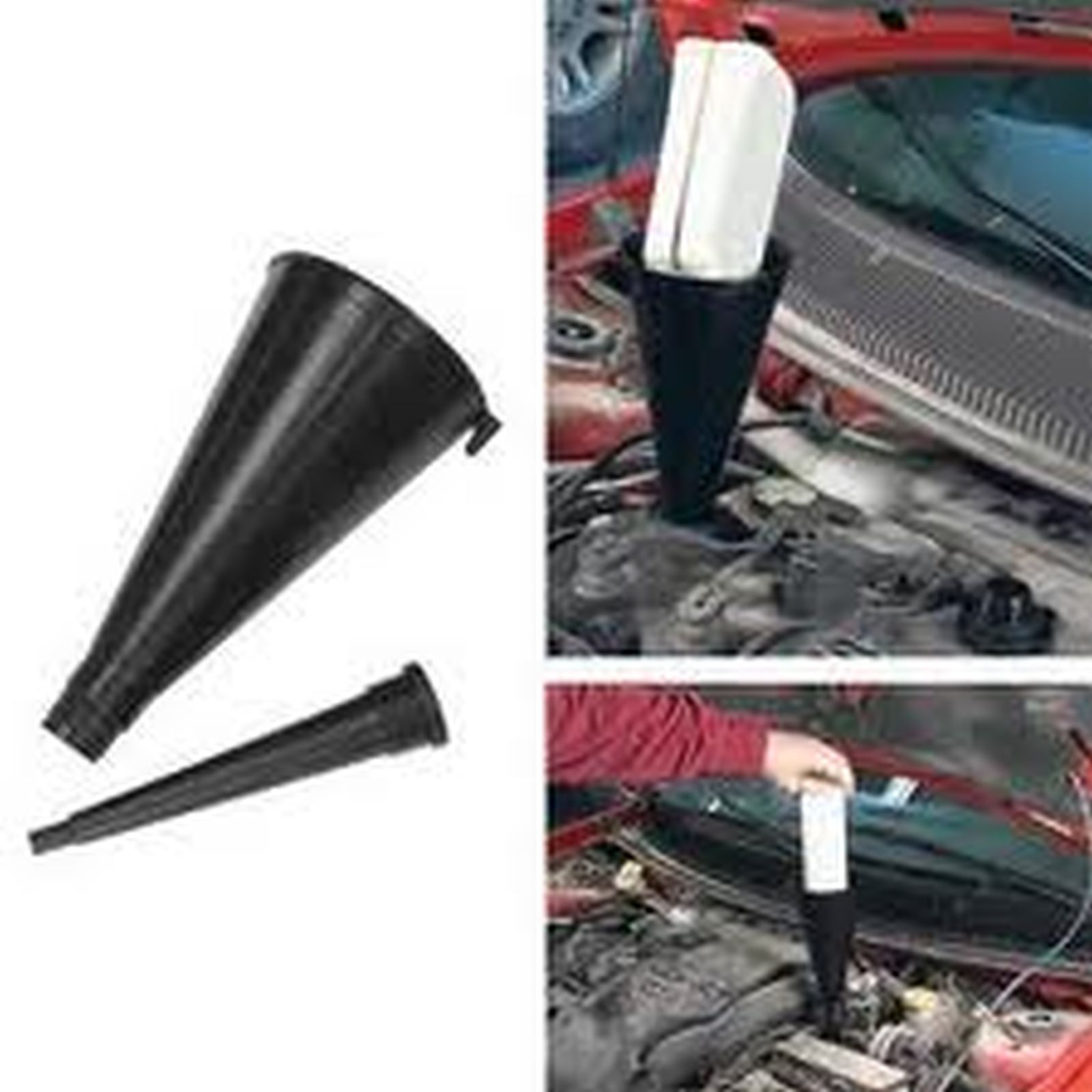 Threaded Oil and Transmission Funnel All Purpose 2 Piece, 3 Way Funnel