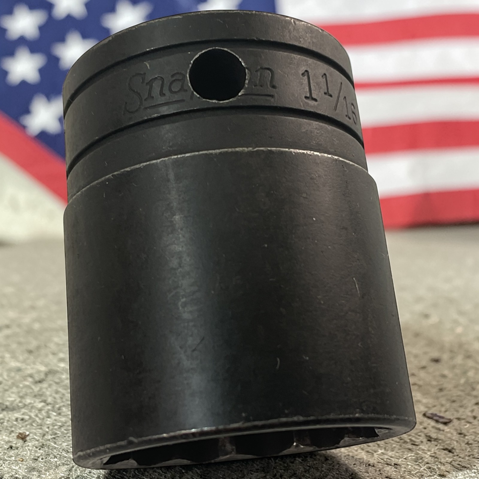 Snap-On Shallow Socket 1-1/16″ GSW341 1/2″ Drive 12 Pt As Pictured Mechanic Tool