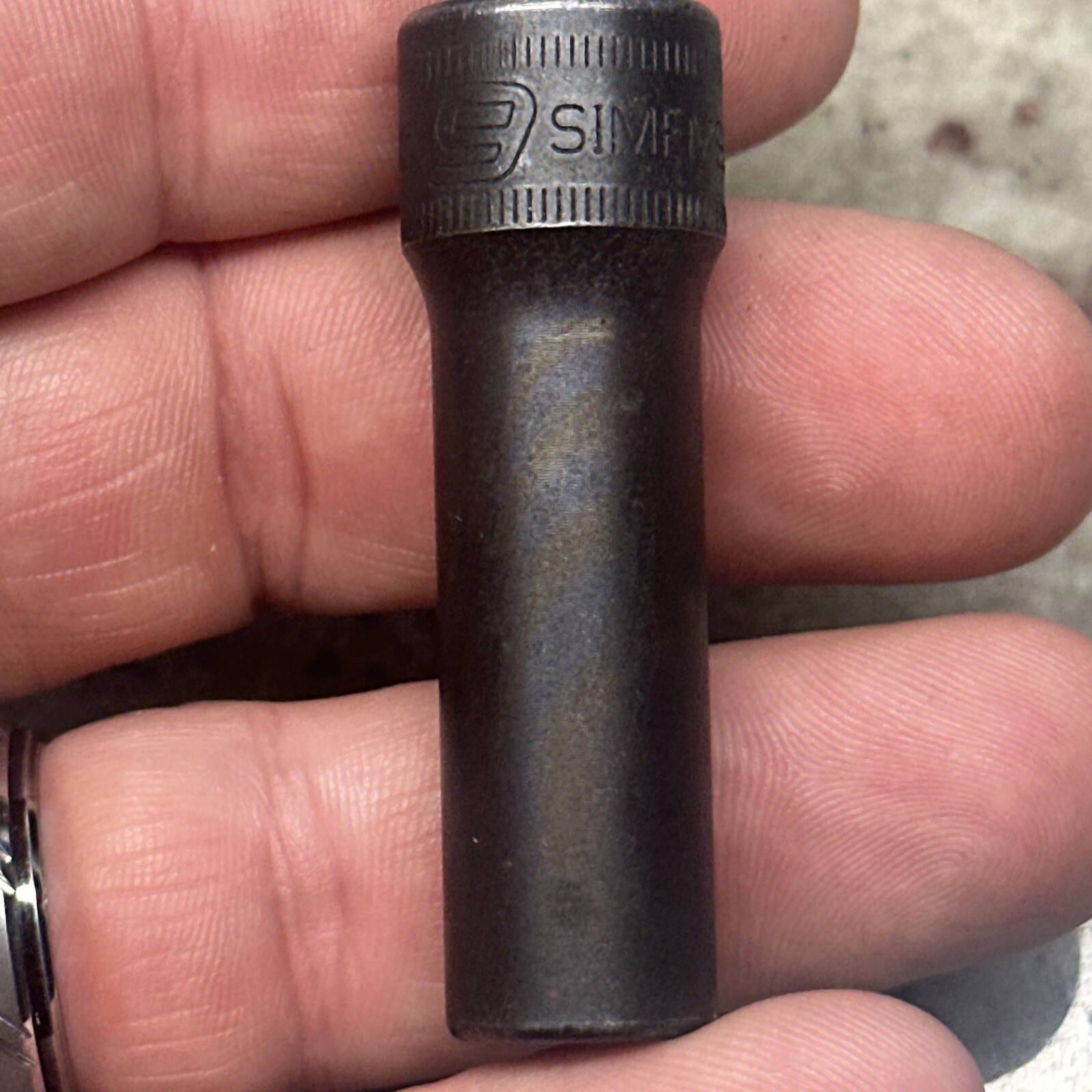 SNAP ON SIMFM9A 9MM 3/8″ DRIVE METRIC 6 POINT DEEP IMPACT SOCKET SIMFM 9 MM USED