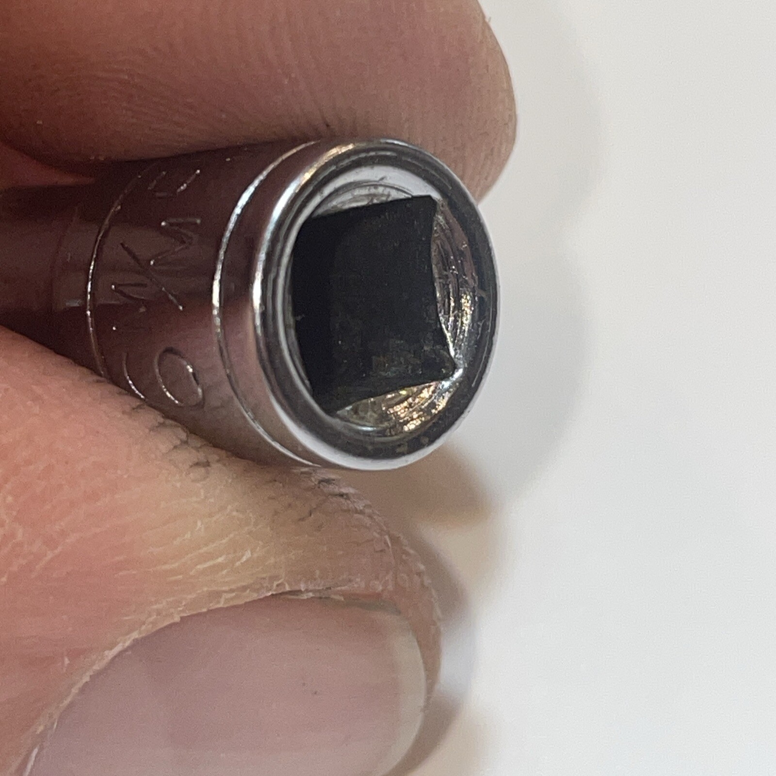 Vintage Craftsman USA 6mm 6 Point 1/4″ Drive Shallow Socket 43502, -V- Series
