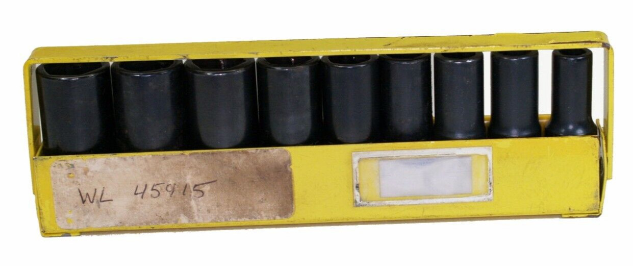 E-Z off 1/2″ Drive Socket Set – Set of 9 (One Socket Used) – Sizes Listed below