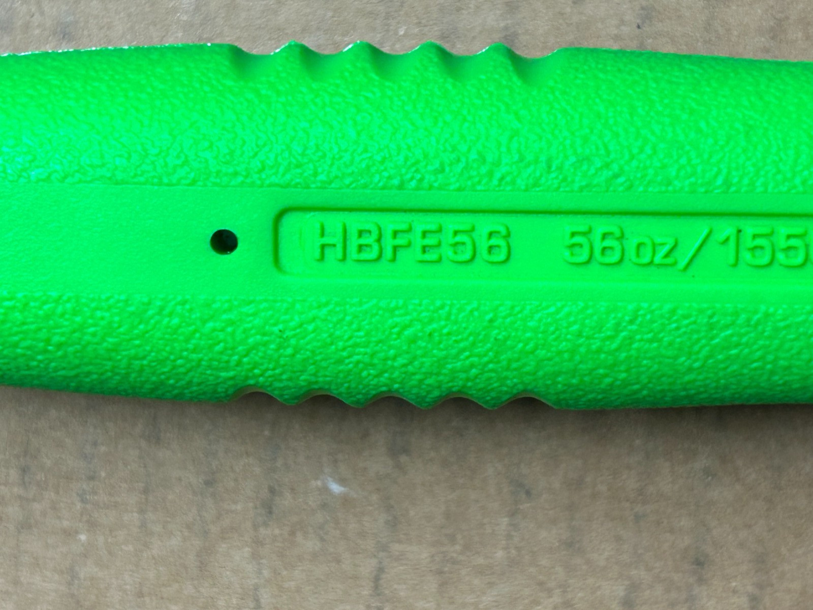 NEW SnapOn Dead Blow Hammer Model HBFE56 56 oz Green Soft Grip Handle