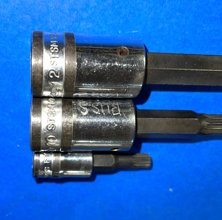 SNAP-ON TOOLS 3 PIECE METRIC TRIPLE SQUARE SOCKET DRIVERS 8MM, 10MM, 12MM