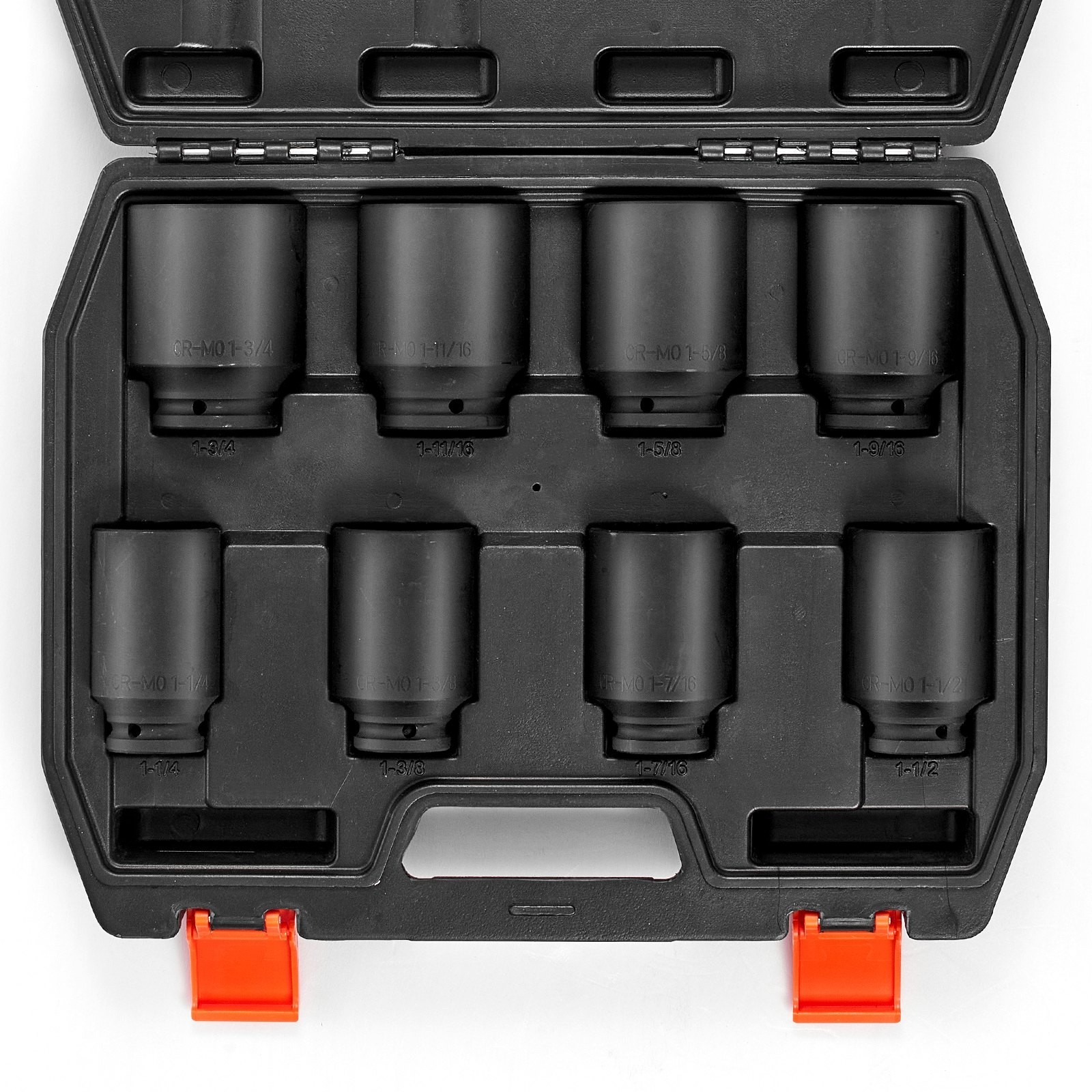 8PCS 1/2″ Drive Axle Nut Impact Socket Set 12-Point 29-39mm CR-MO Steel