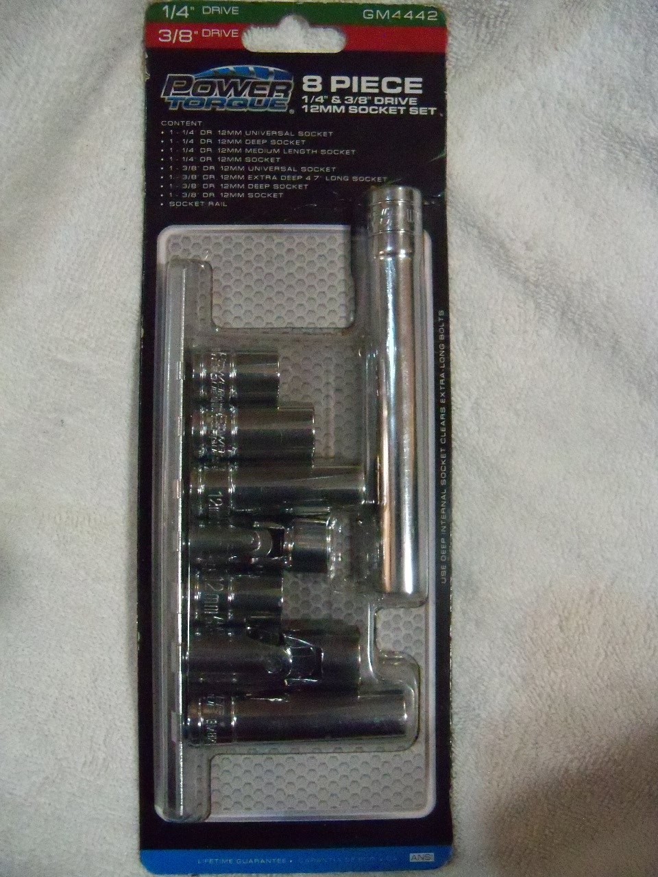 Power Torque 1/4 & 3/8″ Drive 12mm Socket Set GM4442