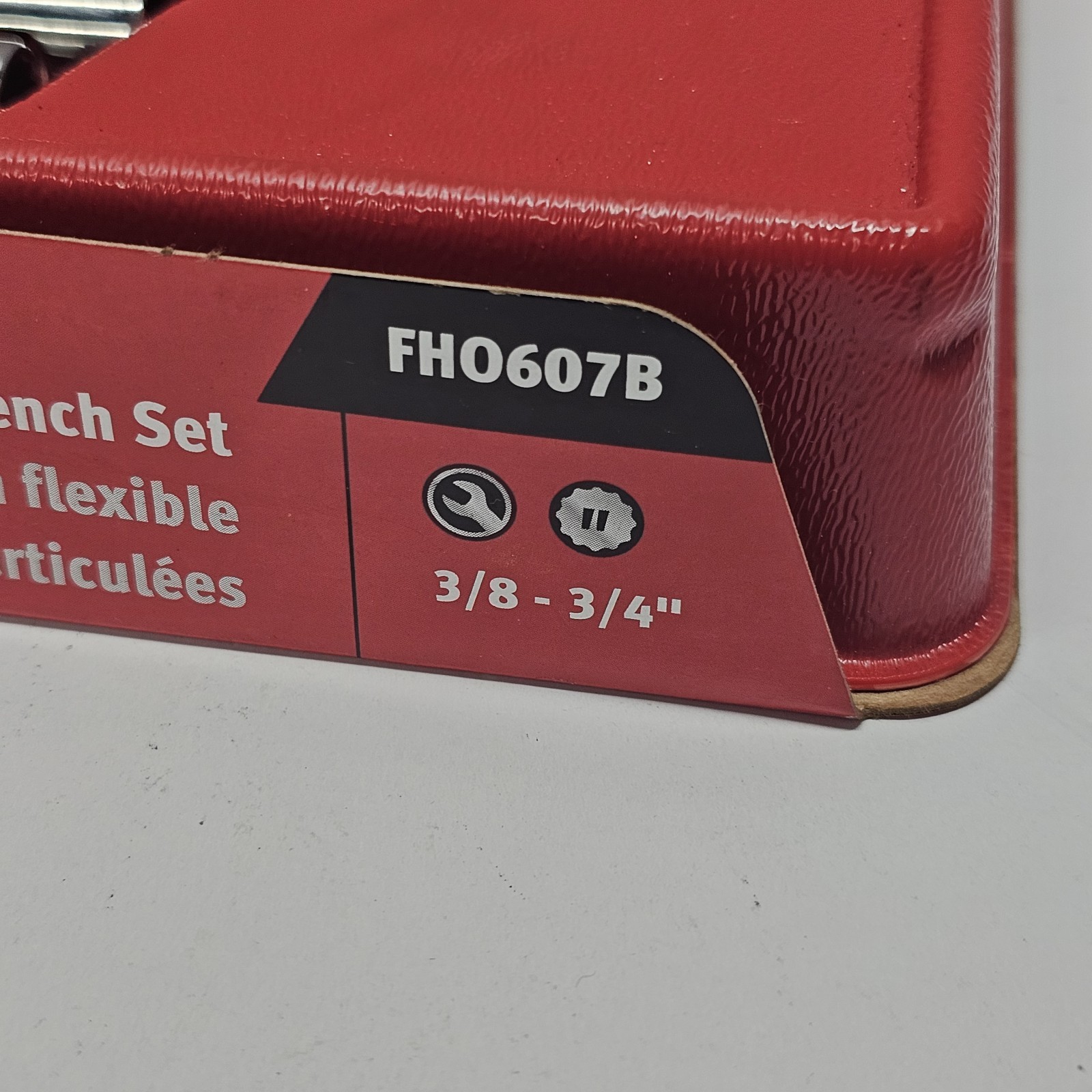Snap On Tools USA 7Piece SAE FlexHead Open End Combo Wrench Set 3/8-3/4 FHO607B