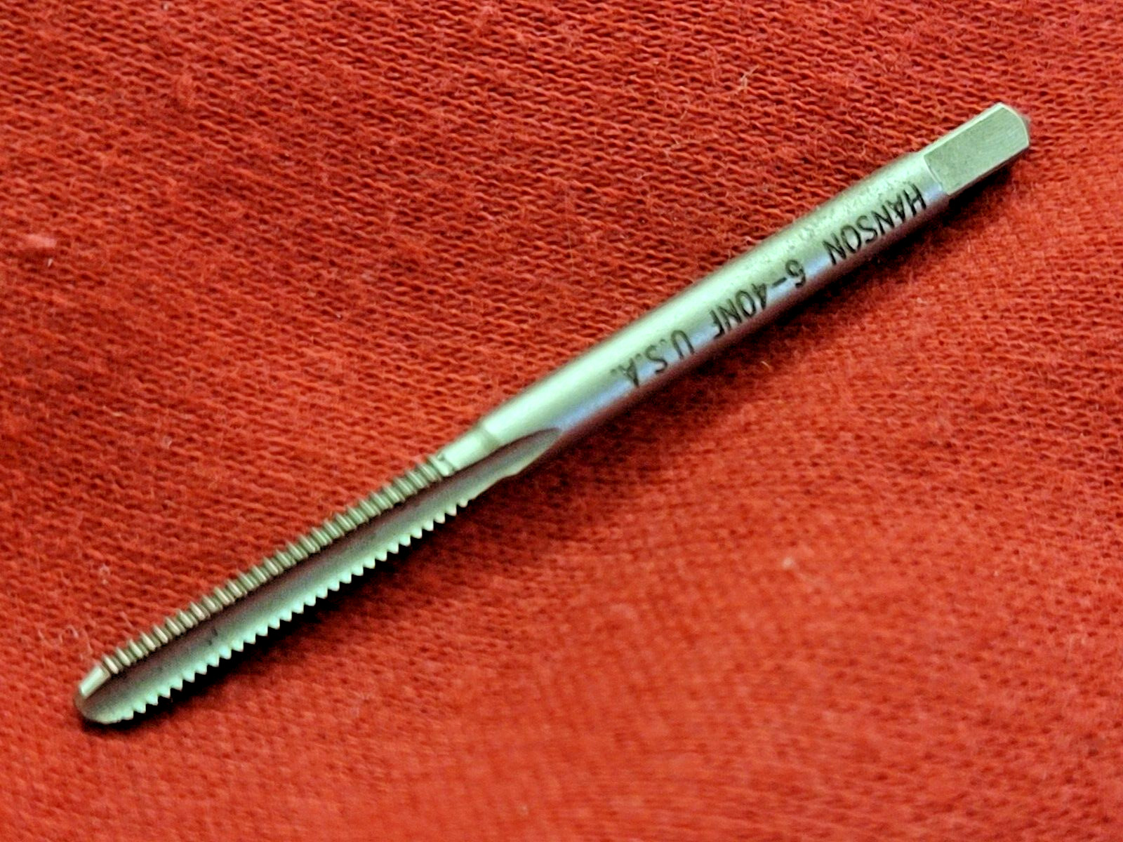 6-40 3 FL Bottom NF Hand Tap Irwin Hanson Model 1220 ZR USA Carbon steel