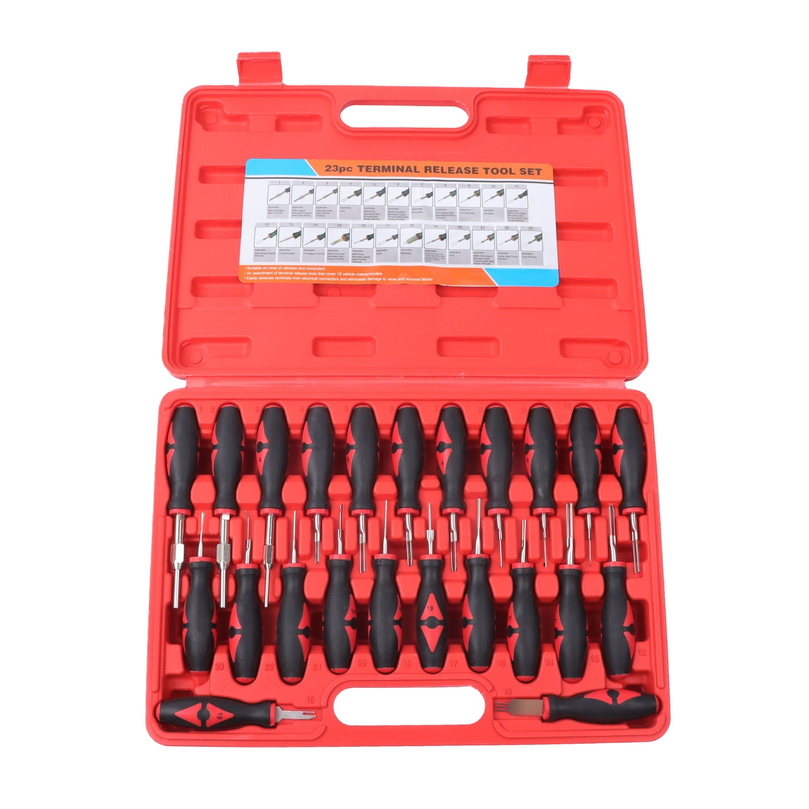 Universal Terminal Release Tool Set Electrical Connector Removal Kit 23pcs
