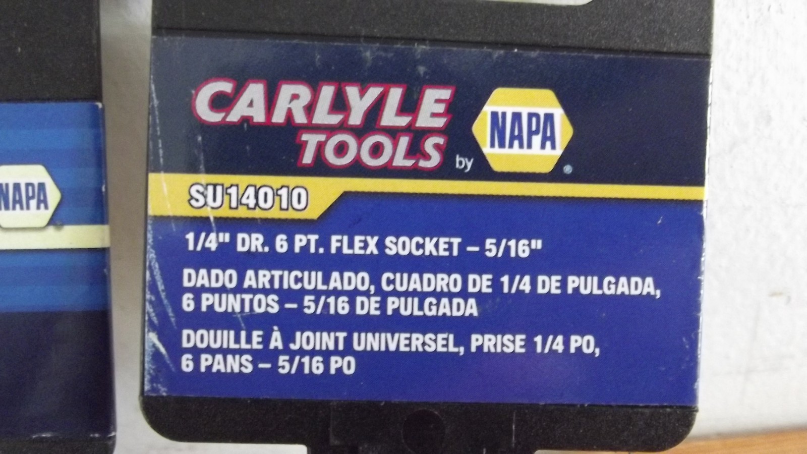 NAPA/CARLYLE 4pcs. 1/4″Dr. 6pt. FLEX Socket Set 3/8″, 7/16″, 9/32″ & 5/16″