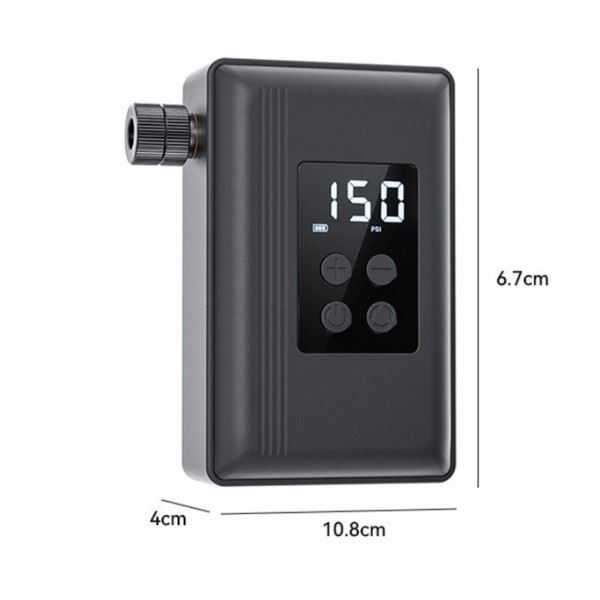 Electric Bike Pump Tire Compressor Lightweight Portable Digital Display