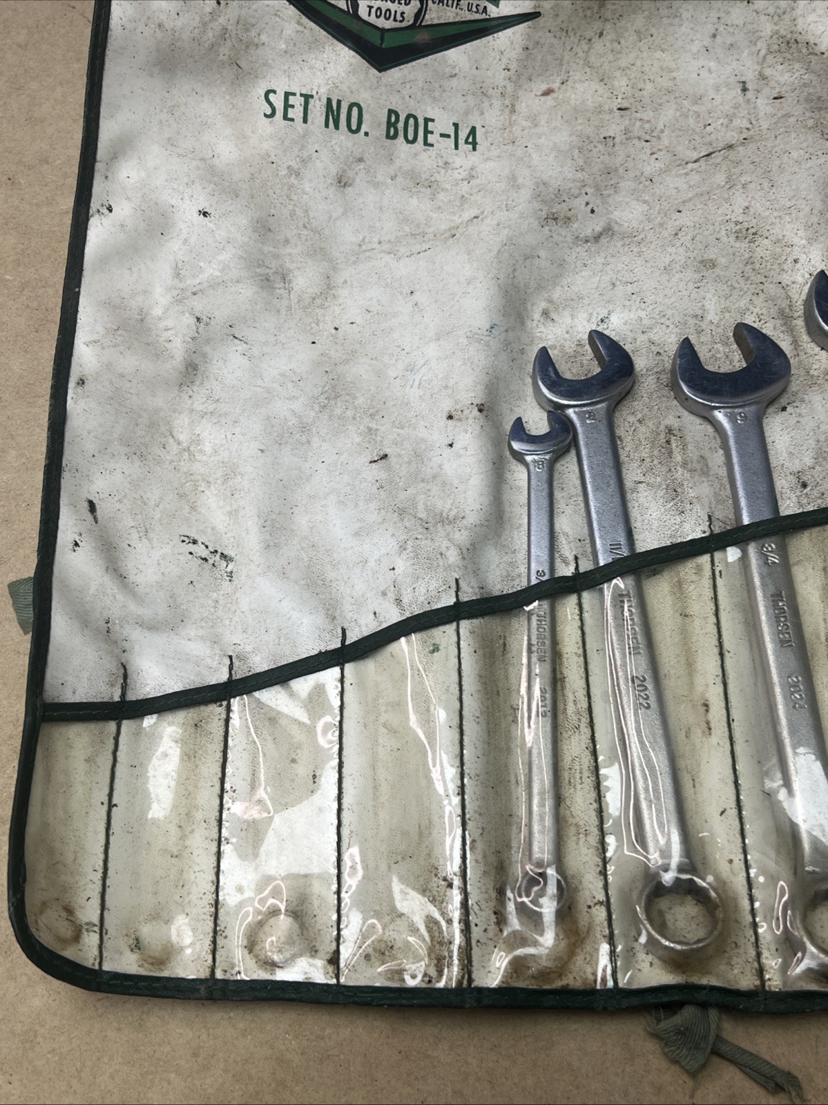 Thorsen Set No. BOE-14 Socket Wrenches Missing 4 Wrenches