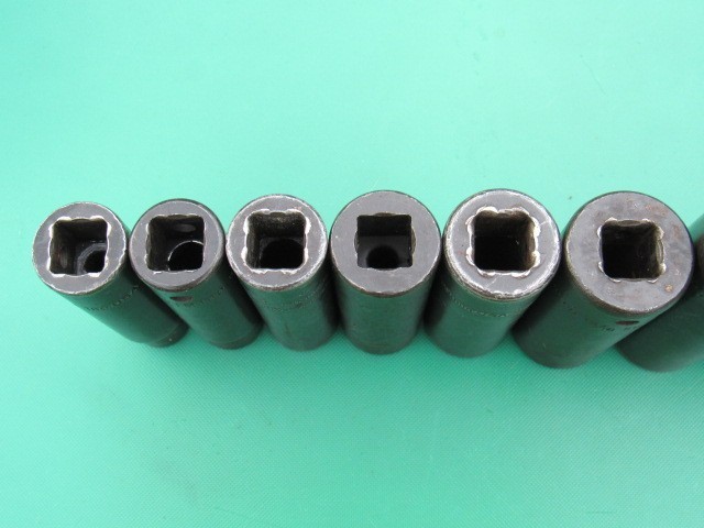SNAP ON 309SIMY 1/2″ TO 1″ 1/2″ DRIVE SAE 6 PT DEEP IMPACT 9 PC SOCKET SET SIM
