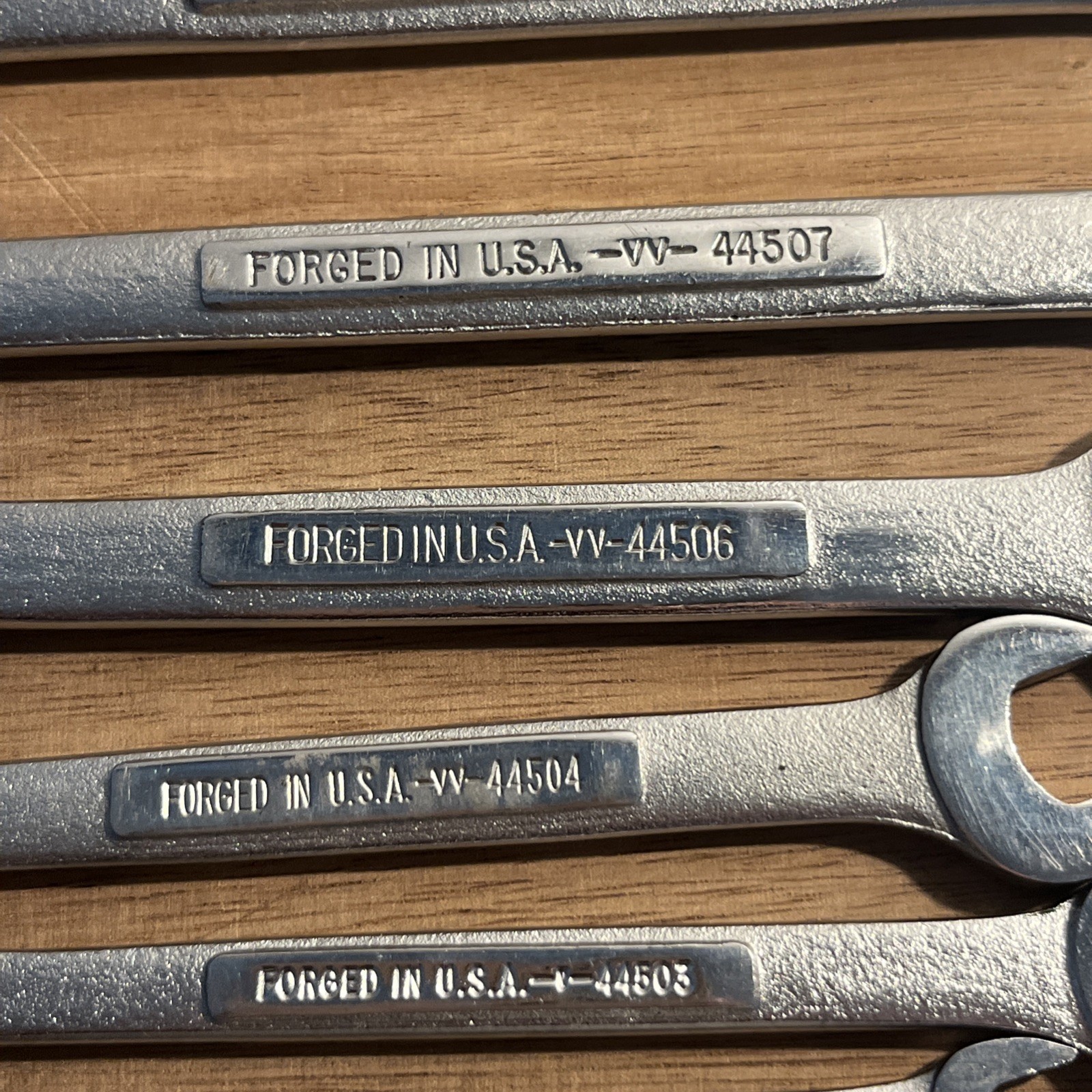 Vtg Craftsman Metric 8 Pc Open End Wrench Set 6mm – 24mm 16 Sizes =V= V, VV