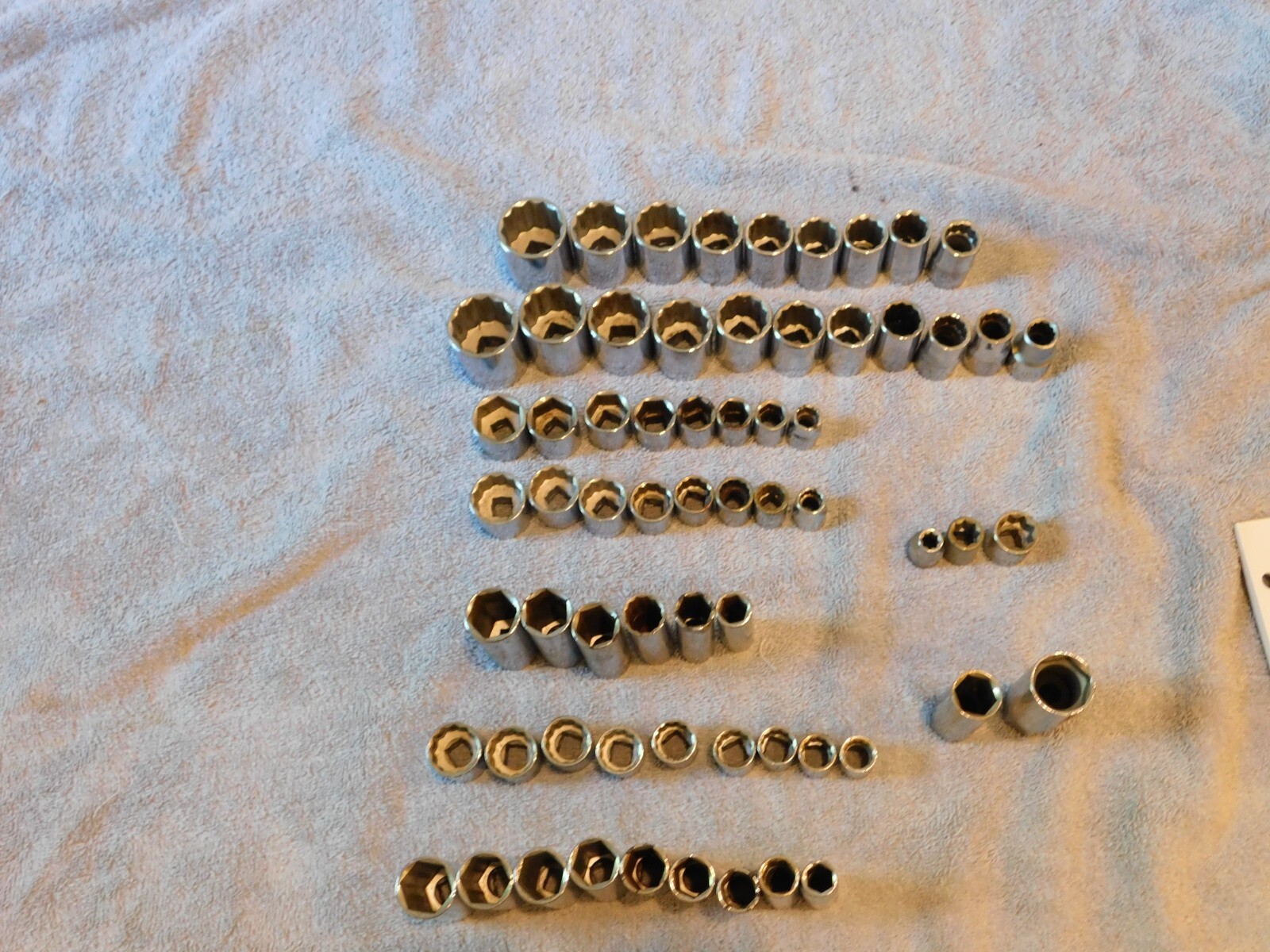 Craftsman 1/2″ & 3/8″ DR Socket Set Lot. 6pt 12pt deep shallow standard metric