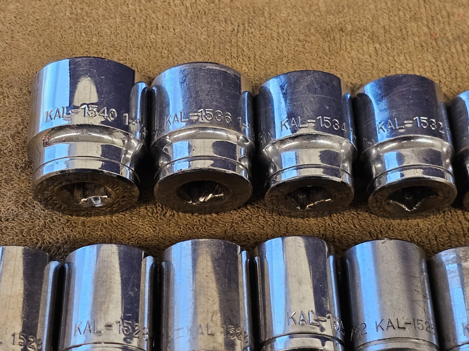 Kal Ratchet Socket Extension Set 1/2″ Drive 1-1/4 1/8 1/16 1″ 7/8 5/8 19/32 3/8″