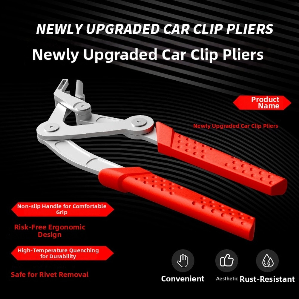 Alloy Steel Automotive Snap Pliers for Plastic Rivet Installation Removal