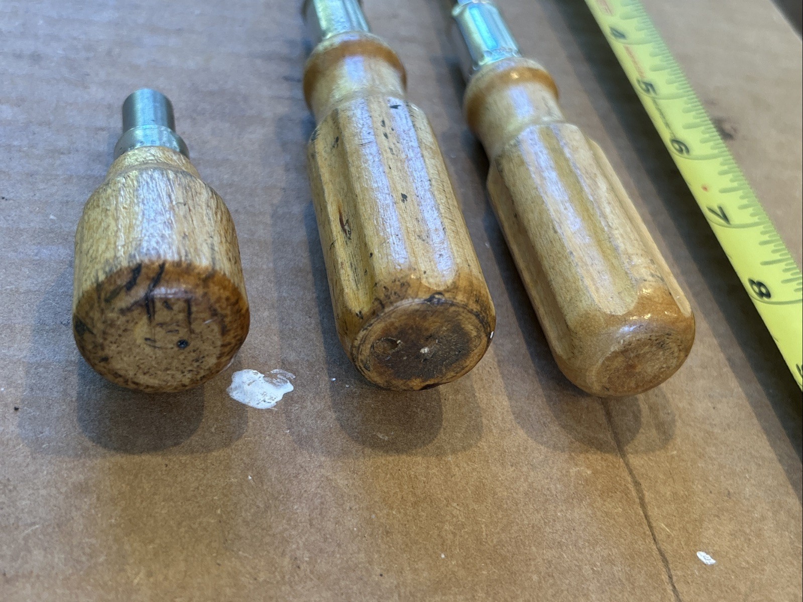 APEX 1500-W & 1510-W 1/4” Wooden Bit Holder Stubby Screwdrivers