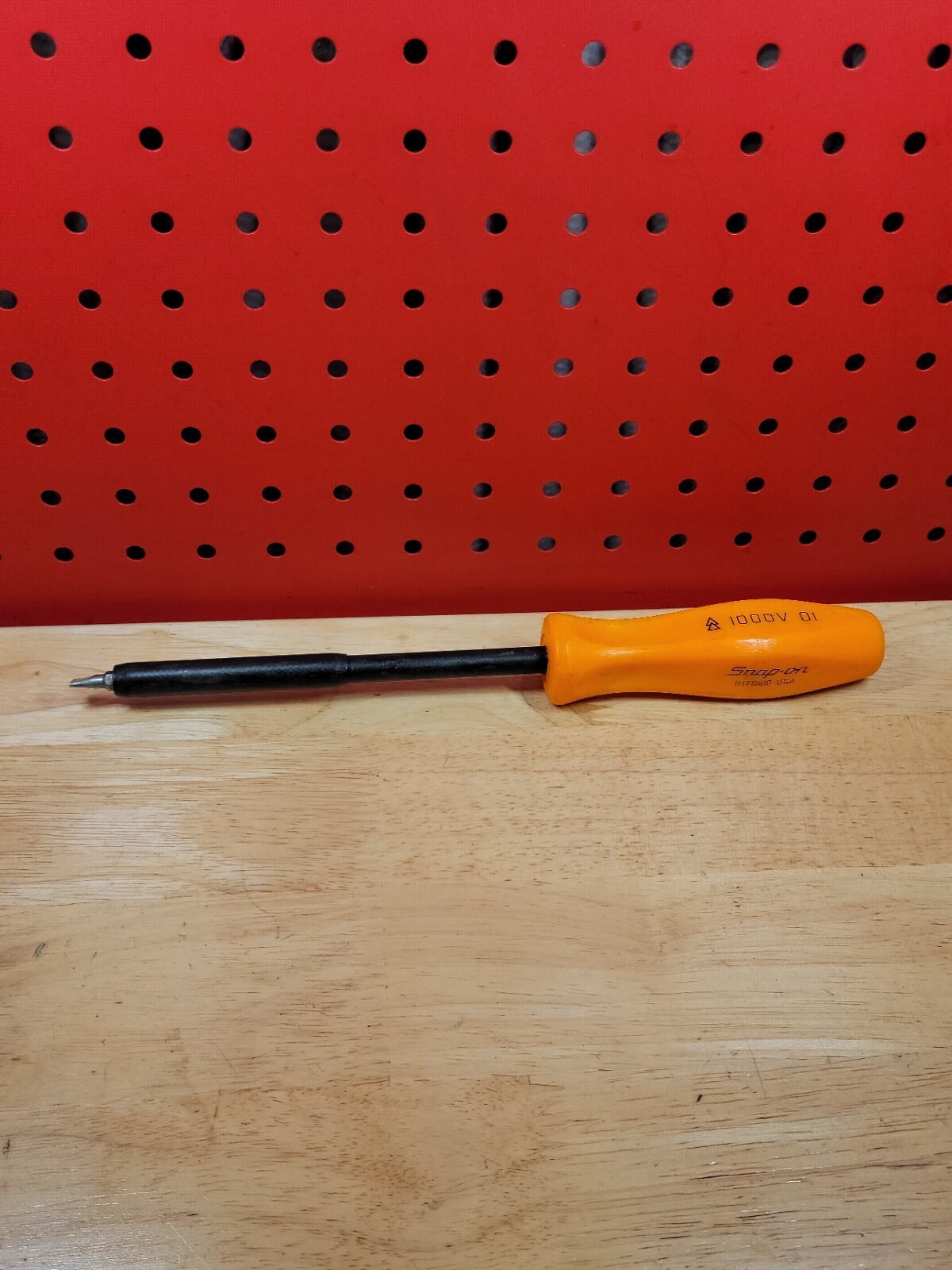 Snap-on Tools ORANGE Flat Head Tip Non-Conductive Composite Screwdriver 1000V