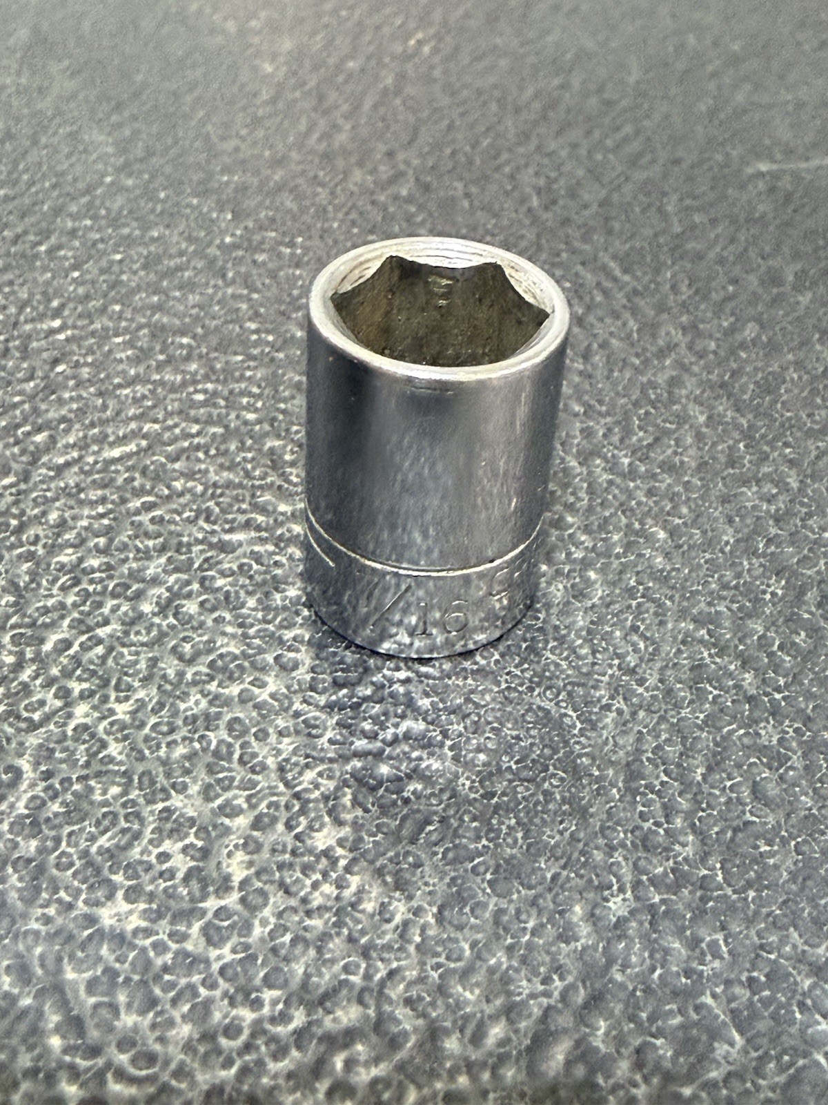 Vtg 7/16″ Craftsman VV-Series Part 43498 1/4″ Drive 6-Point Socket USA Made
