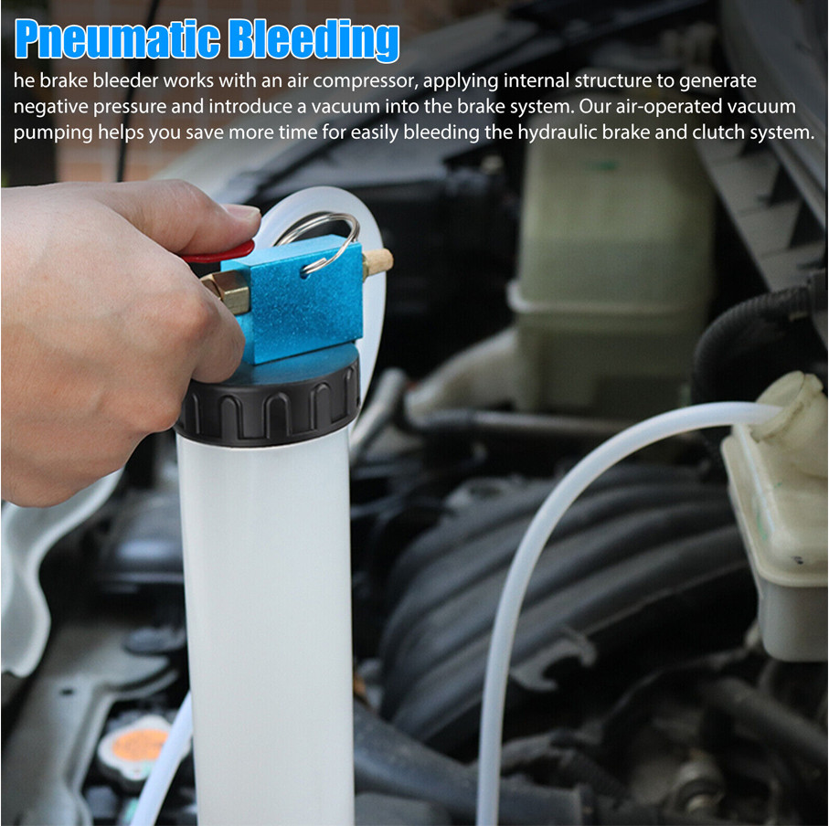 Car Pneumatic Brake Fluid Bleeder Kit Air Extractor Pump Oil Bleeding Tool Kits