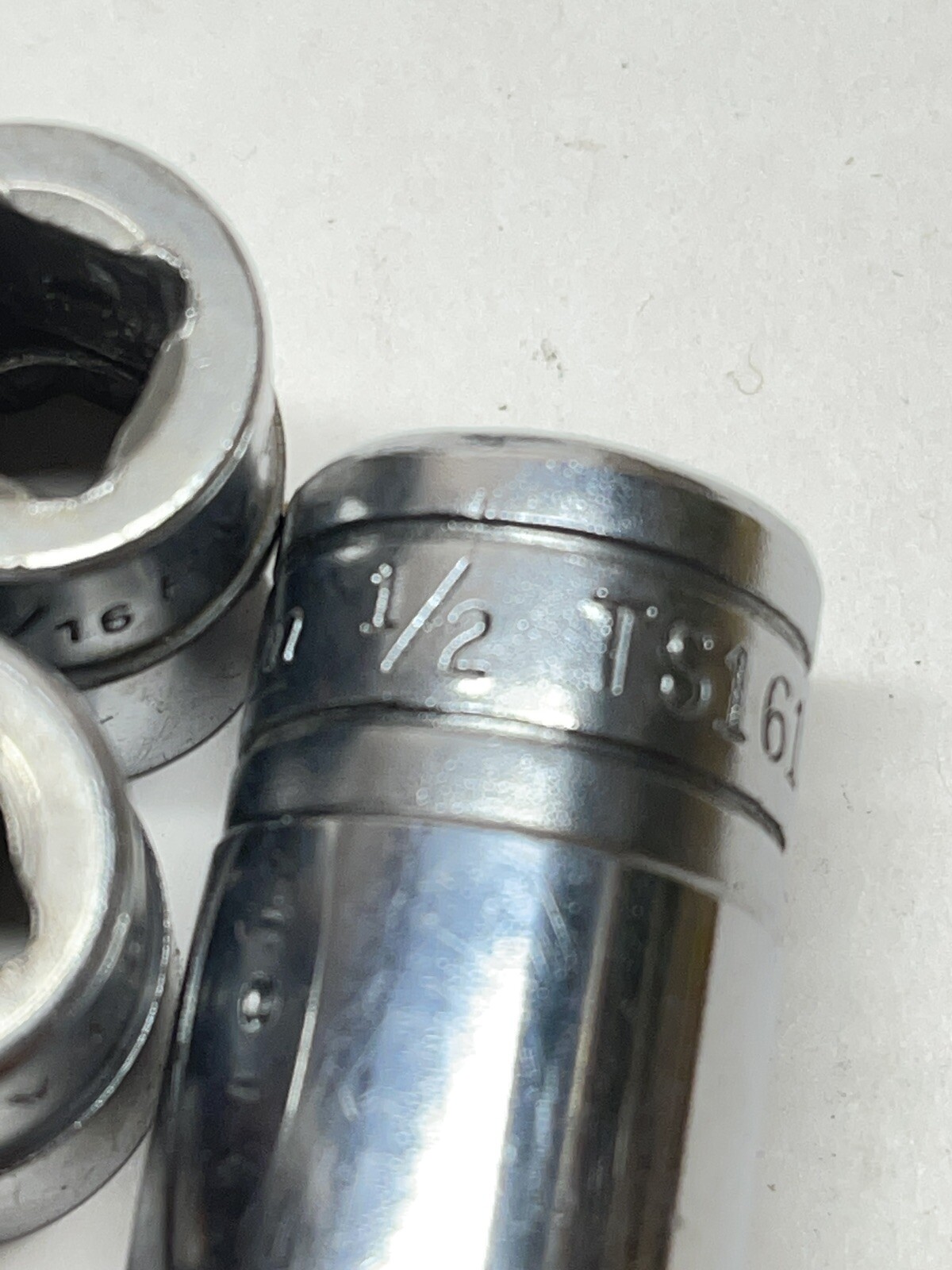 SNAP ON 1/2”Dr. 6PT Deep Chrome Socket Set TS 261, TS221, TS201, TS161
