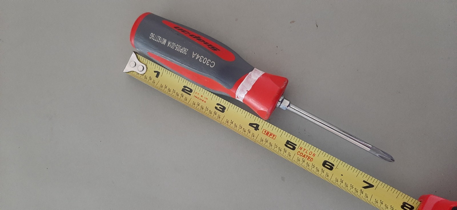 Snap-on SHDP31IR No # 1 Phillips Red Gray Instinct Grip Screwdriver USA Marked