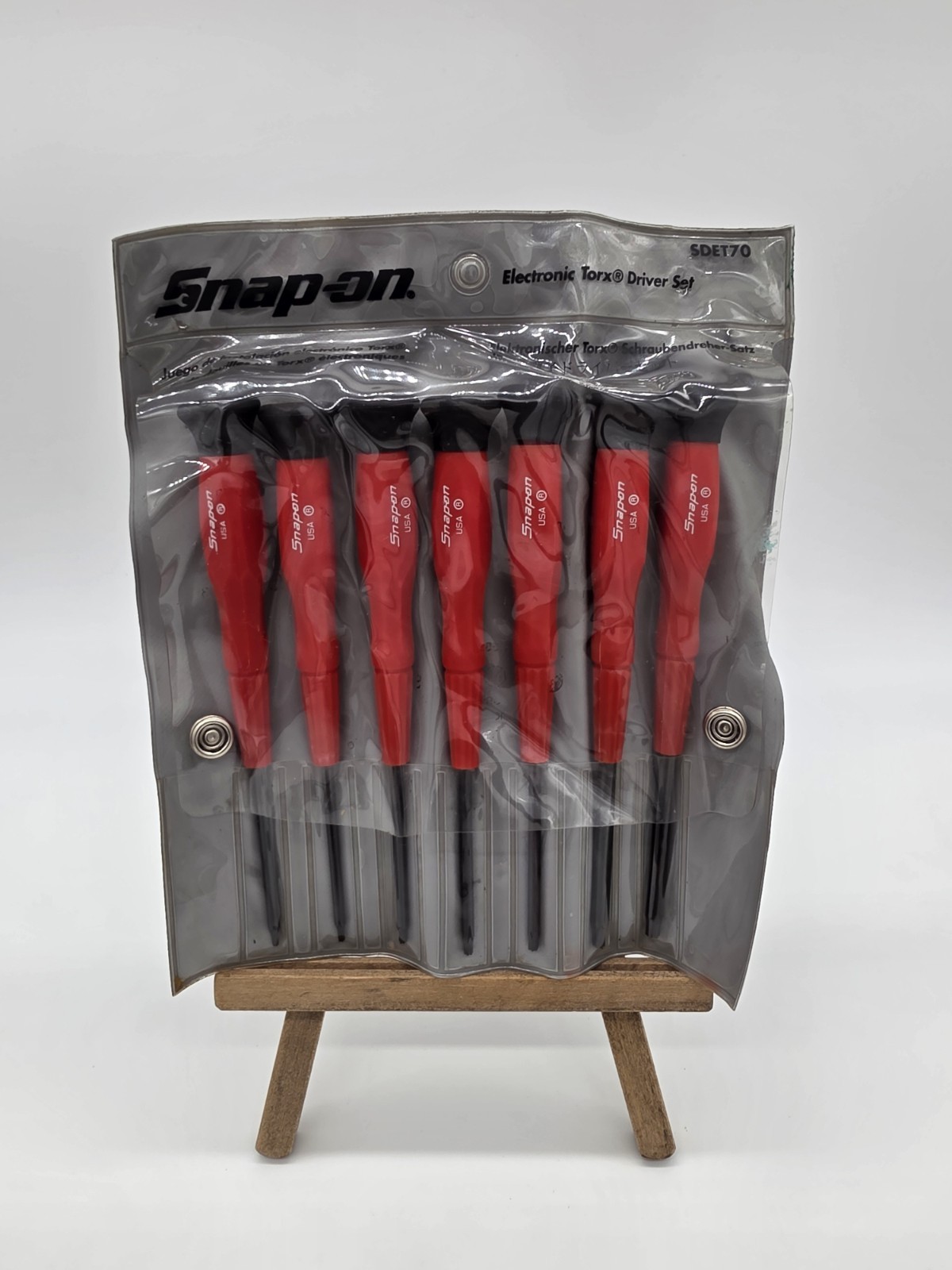 Snap On SDET70 7 Piece Electronic Torx Driver Set (T6 Thru T20) MADE IN USA