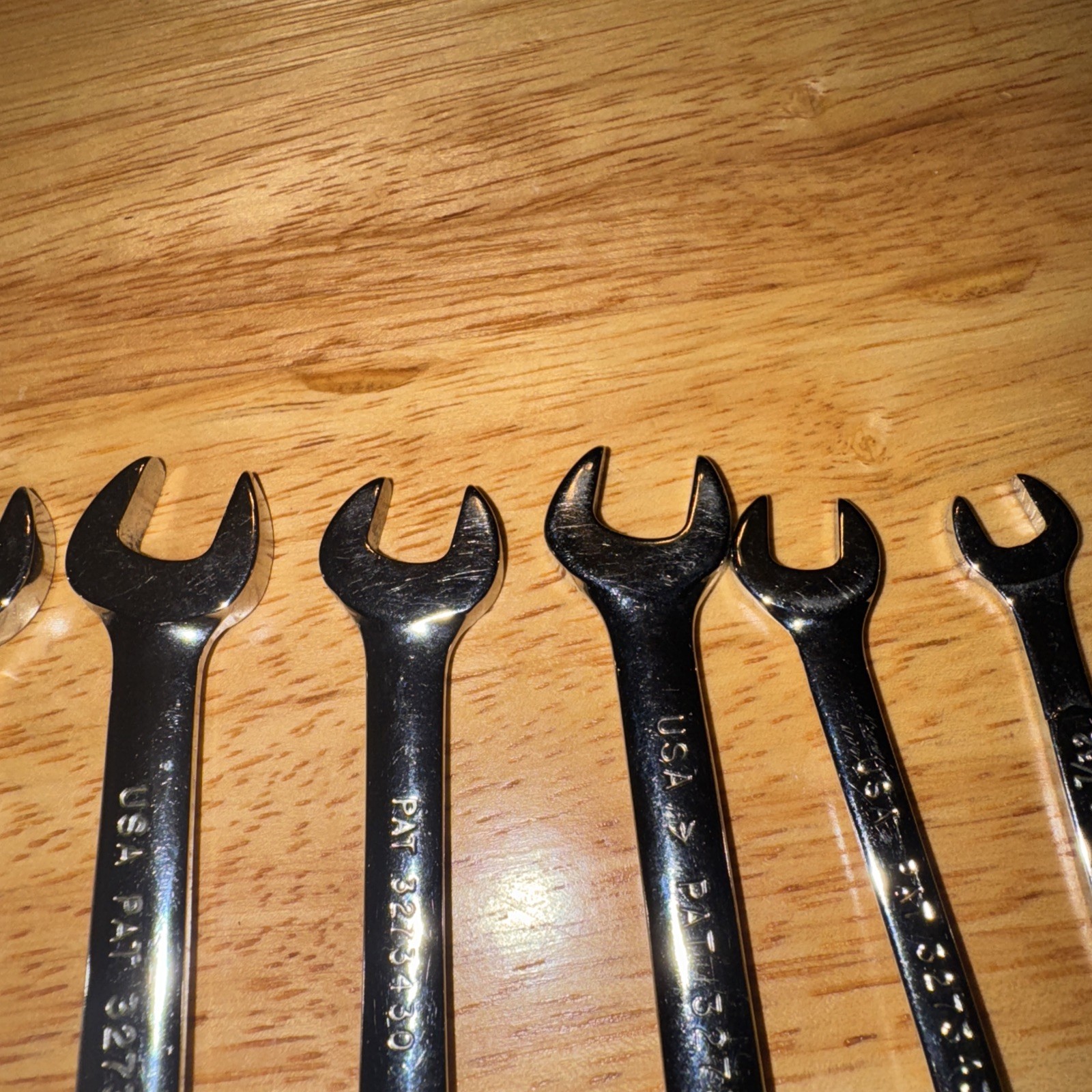 Snap-On Combination Wrench Lot USA Chrome Professional Mechanic Tool