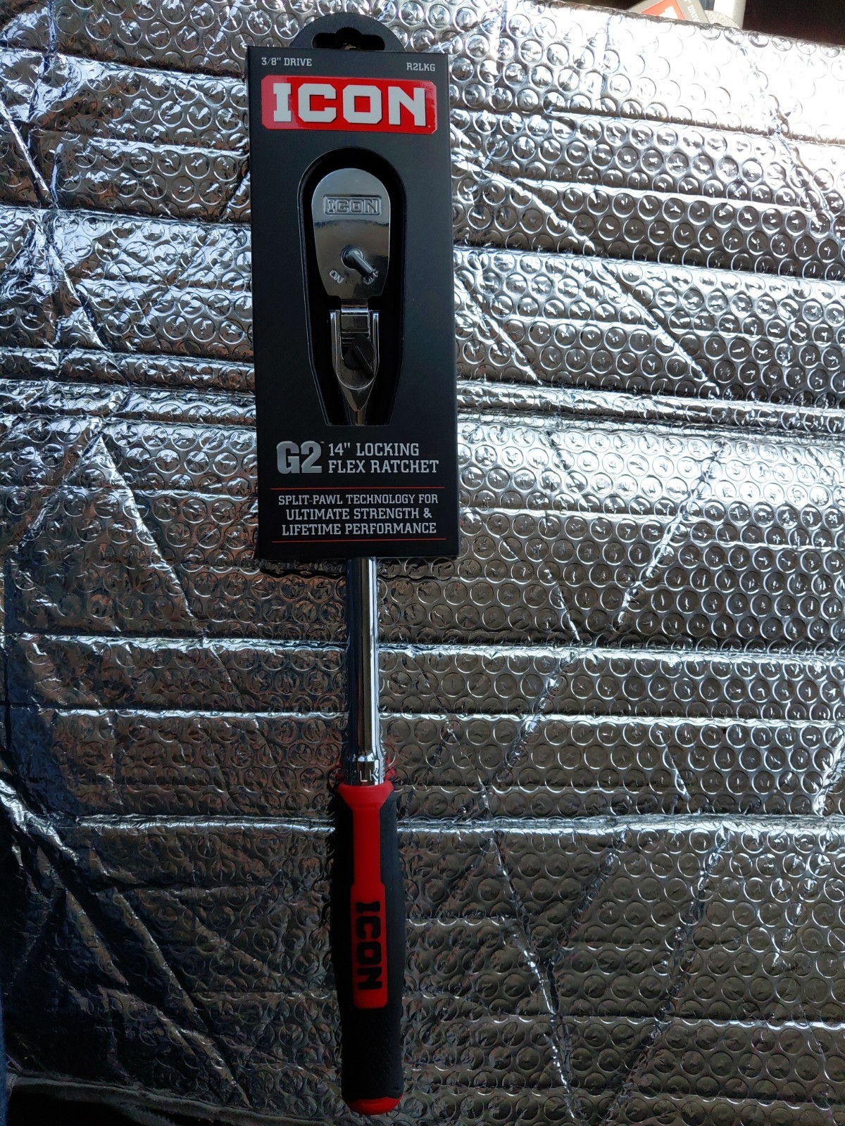 ICON R2LKG 3/8 INCH DRIVE G2 14 INCH LOCKING FLEX HEAD RATCHET..FAST SHIPPING…