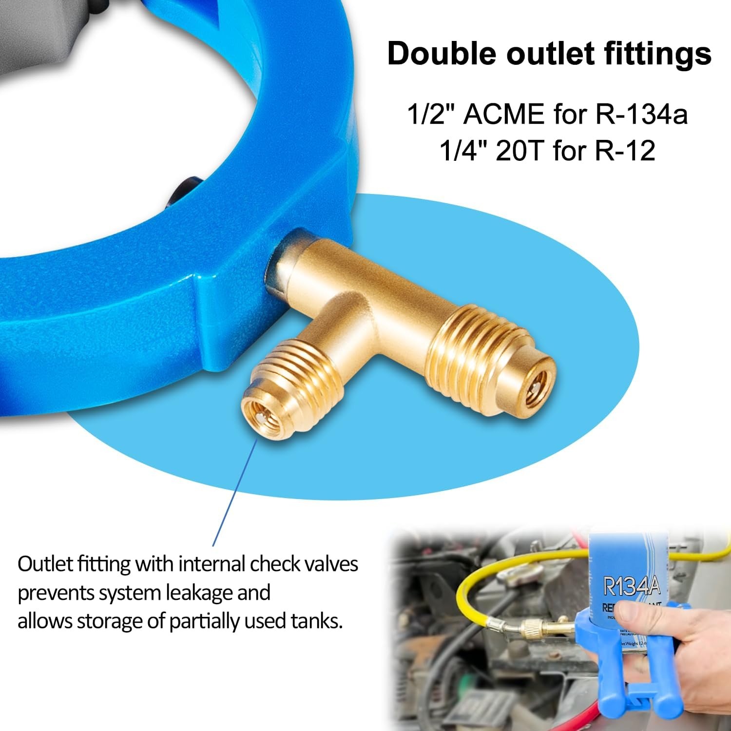 10102 Side Can Tap for R12 &R134A Refrigerant,Oil or Additive Multiple Can Sizes