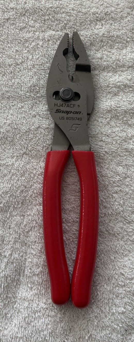 Snap On 8” Talon Grip Flank Jaw Slip Joint Pliers